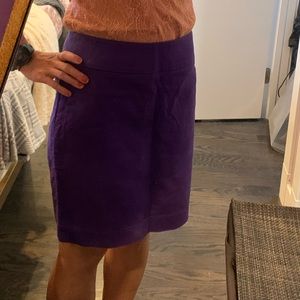 Purple knit skirt